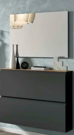 New Arredokit Hängeschuhschrank Gardasee Anthrazit