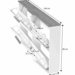 Sale Hängeschuhschrank Space Weiß