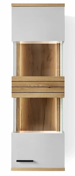 Sale set one by Musterring Hängevitrine Quincy Lichtgrau