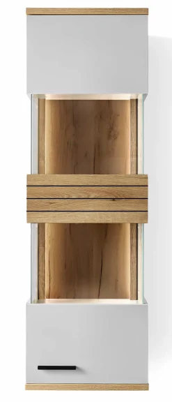 Sale set one by Musterring Hängevitrine Quincy Lichtgrau