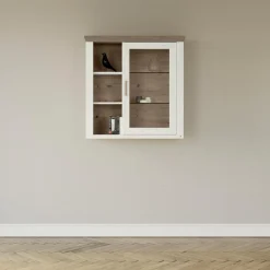 Outlet set one by Musterring Hängevitrine York Pino-Aurelio / Eiche Nelson