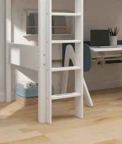 Clearance Flexa Hochbett White 90 x 200 cm Weiß