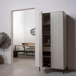 Hot Hochschrank New Gravure Grau