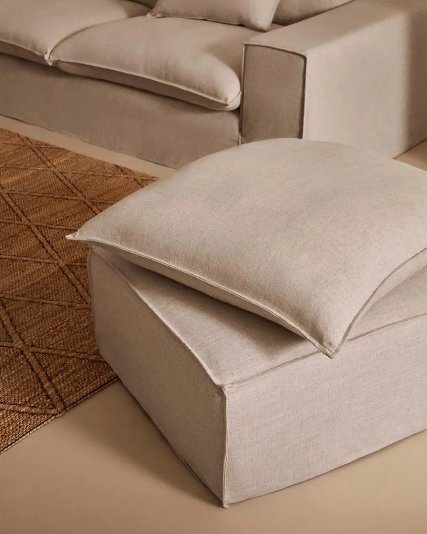 Online Kave Home Hocker Anarela Beige