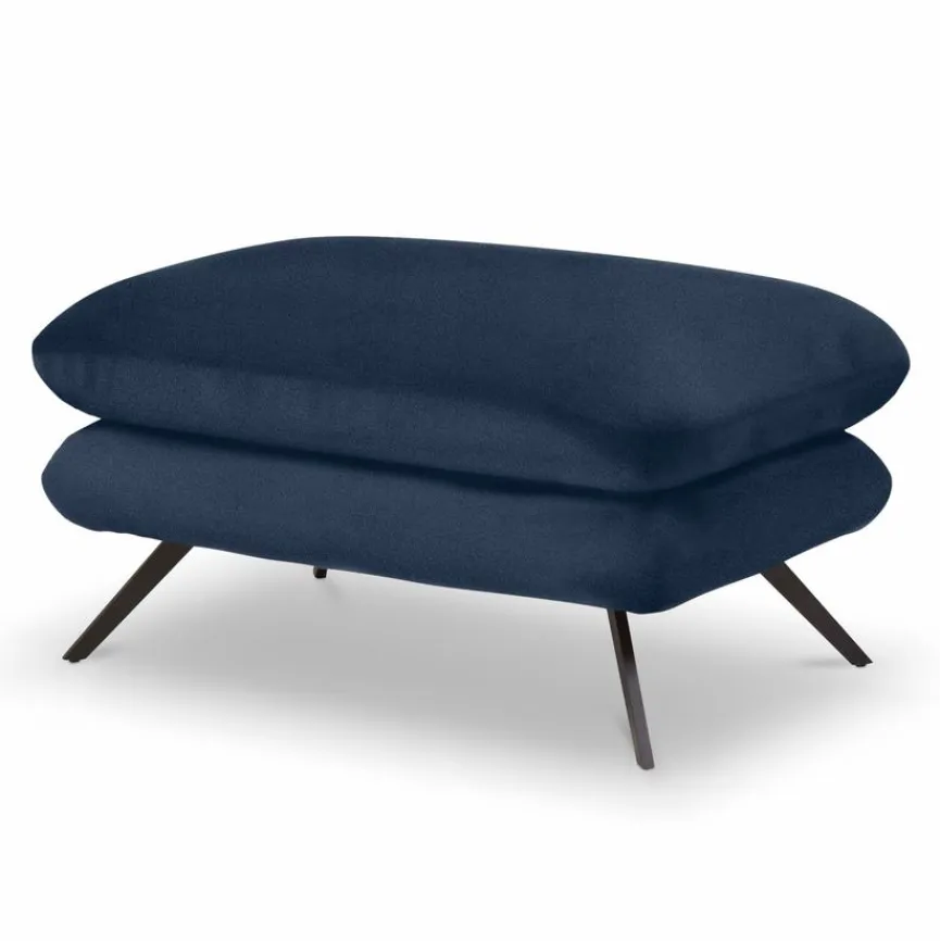 Outlet Portobello Hocker Chester Navy