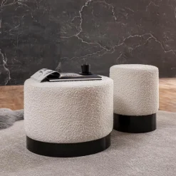 Outlet Hocker Peach Anthrazit