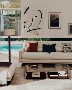 Outlet Kave Home Hocker Veliro Beige