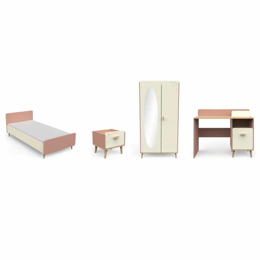 demeyere Jugendzimmer-Set Suzie 4tlg. Apricot