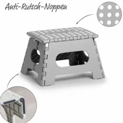 Clearance Klapphocker Höhe 22 cm Grau