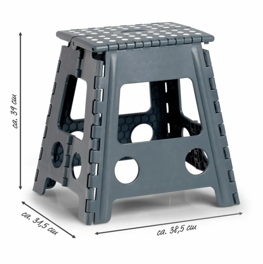 Online Klapphocker Höhe 39 cm Grau
