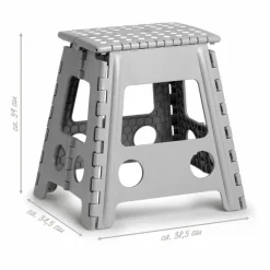 Clearance Klapphocker Höhe 39 cm Grau
