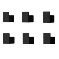 Sale Metallbude Kleiderhaken 6er-Set Palo Schwarz