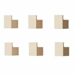 Online Metallbude Kleiderhaken 6er-Set Palo Cashew