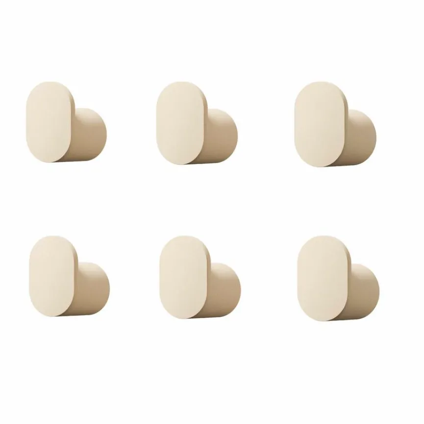 Metallbude Kleiderhaken 6er-Set Palo