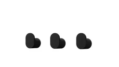 Online Metallbude Kleiderhaken 3er-Set Palo Schwarz