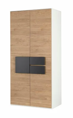 Clearance Röhr Kleiderschrank Clip 101 x 215 cm Eiche