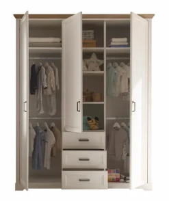 Kinder BEGABINO Kleiderschrank Jasmin 164 x 205 cm