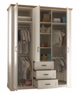 Kinder BEGABINO Kleiderschrank Jasmin 164 x 205 cm