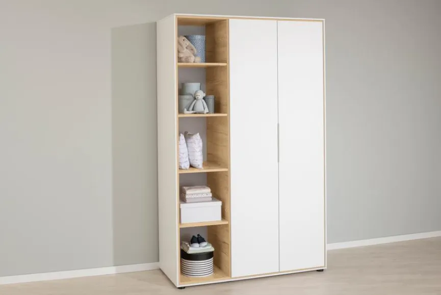 Hot Paidi Kleiderschrank Lieven 126 x 204 cm Weiß