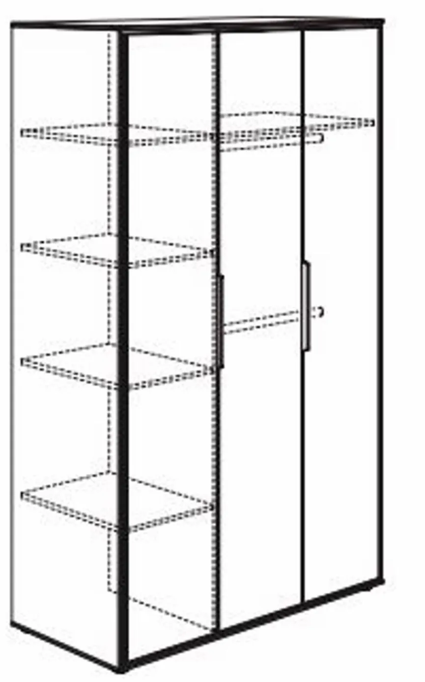 Kinder Paidi Kleiderschrank Lieven 126 x 204 cm