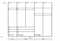 Online Clara Home Kleiderschrank Lousada 302 x 235 cm Grau / Asteiche
