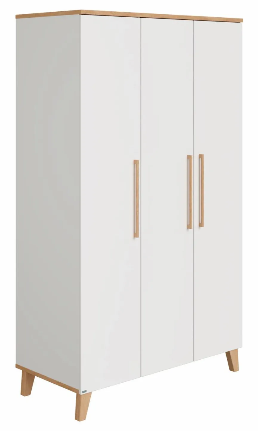 Clearance Paidi Kleiderschrank Oscar 124 x 206 cm Weiß