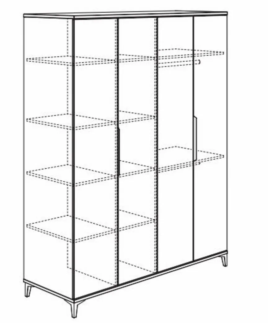 Kinder Paidi Kleiderschrank Tomke 164 x 205 cm