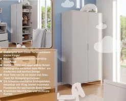 Discount Germania Kleiderschrank Alkmaar 89 x 180 cm Kaschmir