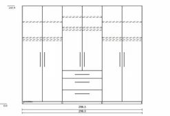 Boegner Kleiderschrank Basic 300 x 244 cm