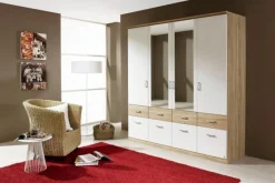 Outlet rauch BLUE Kleiderschrank Bremen Extra 181 x 199 cm Weiß