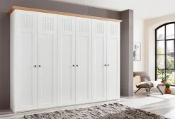 New C.DISSELKAMP Kleiderschrank Castellino 300 x 230 cm Weiß