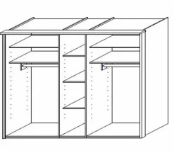 Kleiderschrank Cembra 254 x 223 cm