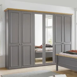 Hot C.DISSELKAMP Kleiderschrank Charleston 300 x 230 cm Grau