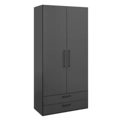 Outlet Röhr Kleiderschrank Cocoon 101 x 214 cm Graphit