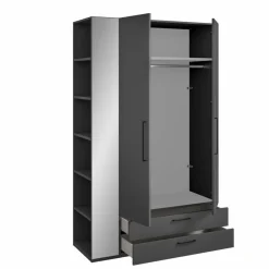 Outlet Röhr Kleiderschrank Cocoon 101 x 214 cm Graphit