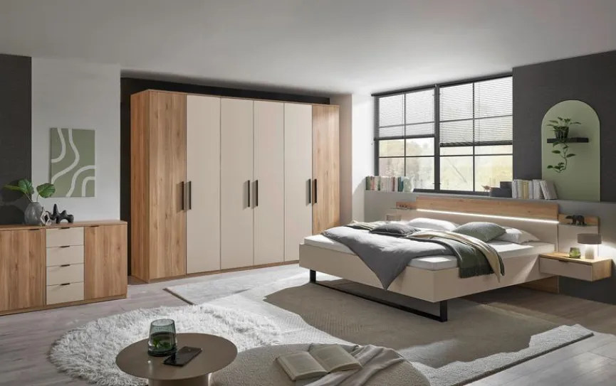 Sale Kleiderschrank Danao 300 x 228 Eiche / Kaschmir