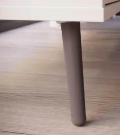 New FORTE Kleiderschrank Harllson Weiß / Grau