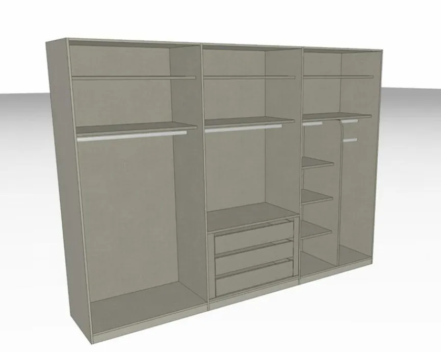 Sale set one by Musterring Kleiderschrank Henderson 300 x 223 cm Fango