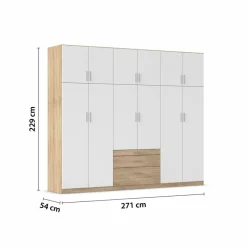 rauch ORANGE Kleiderschrank Hildesheim 271 x 229 cm