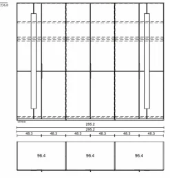 Musterring Kleiderschrank Imola 300 x 236 cm