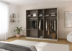 Outlet rauch ORANGE Kleiderschrank Koda 226 x 210 cm Champagner