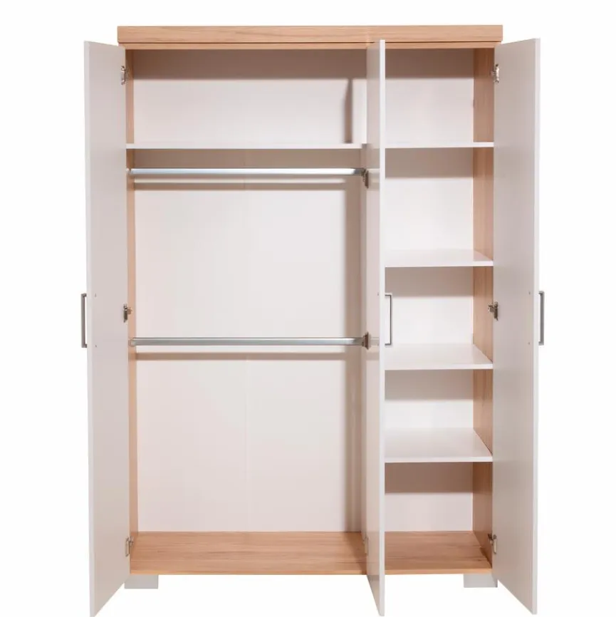 Outlet Portobello Kleiderschrank Kristin 2 130 x 193 cm Weiß