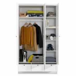 Kinder Kleiderschrank Landwood 120 x 200 cm