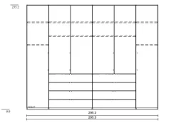 Wiemann Kleiderschrank Loft 300 x 236 cm