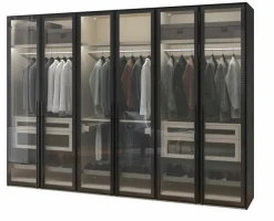 Hot Jutzler Kleiderschrank Longline 303 x 220 cm Schwarz
