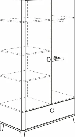 Online Paidi Kleiderschrank Lotte & Fynn 119 x 202 cm Weiß