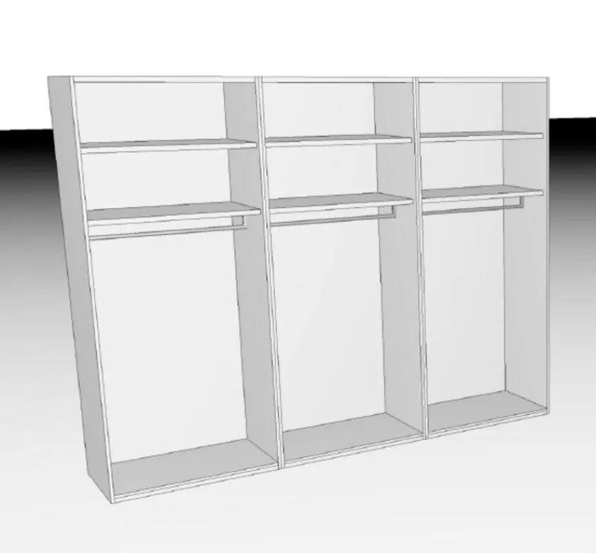 Clara Home Kleiderschrank Lousada 300 x 235 cm