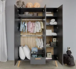 Kinder trendteam Kleiderschrank Mats 130 x 190 cm
