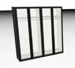 Sale MAISON Kleiderschrank Miami 203 x 220 cm Schwarz