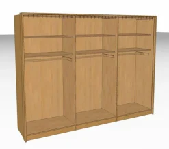 New DECKER Kleiderschrank Onema 302 x 229 cm Anthrazit